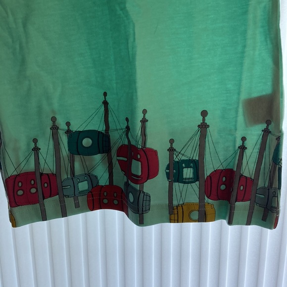 NWT ladies tank top mint colour with design - Picture 3 of 5